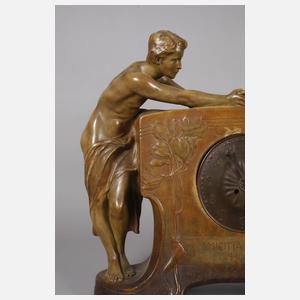 Goldscheider Wien, Monumentale Kaminuhr "Amicitia"