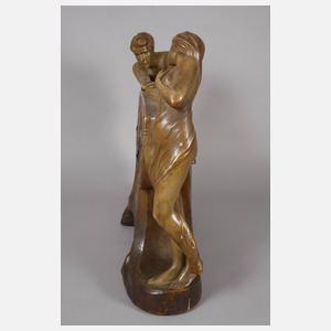 Goldscheider Wien, Monumentale Kaminuhr "Amicitia"