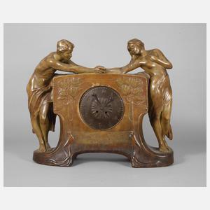 Goldscheider Wien, Monumentale Kaminuhr "Amicitia"