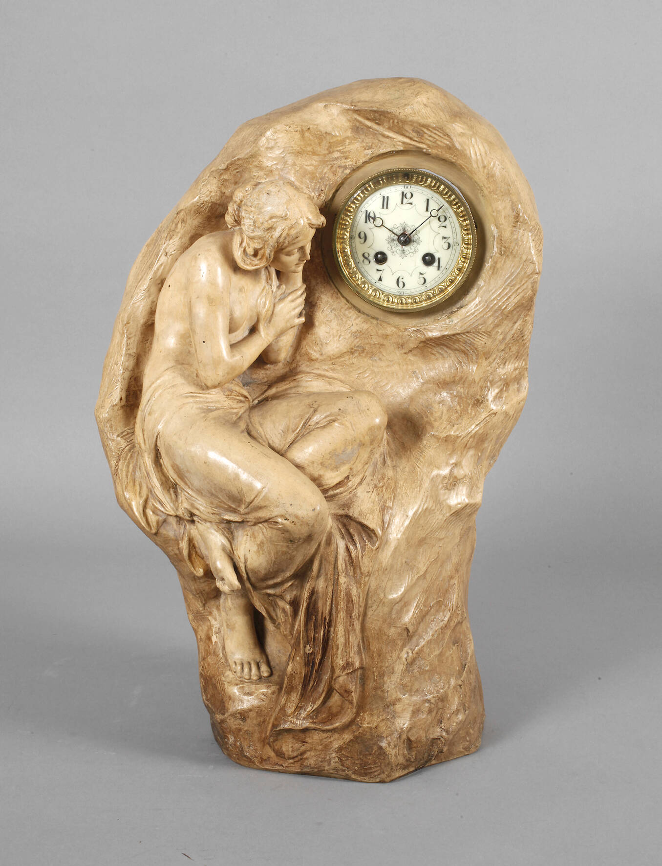 Goldscheider Wien, große Salonuhr