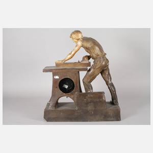 Goldscheider Wien große Tischuhr