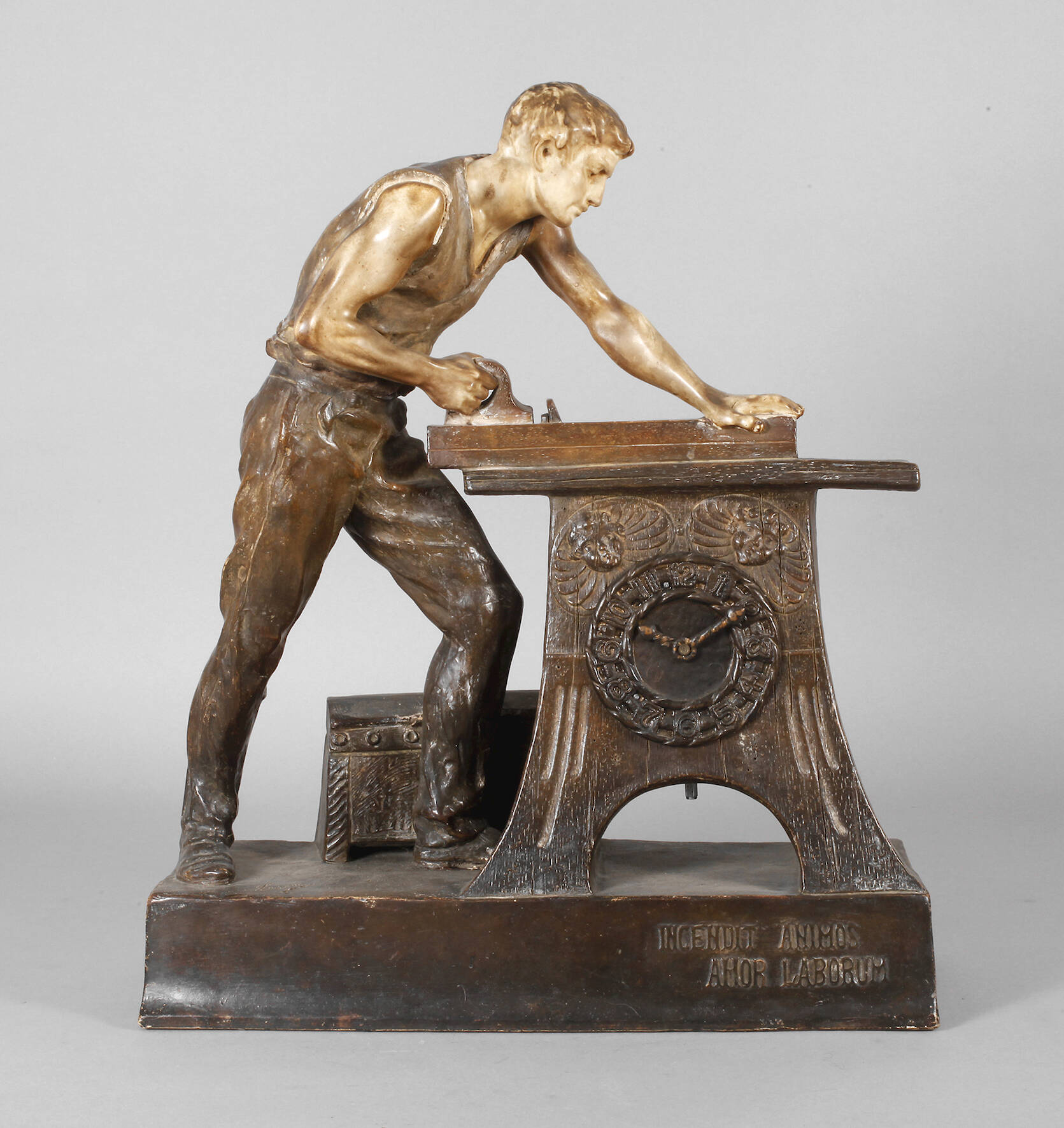 Goldscheider Wien große Tischuhr