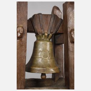 Goldscheider Wien, figürliche Salonuhr