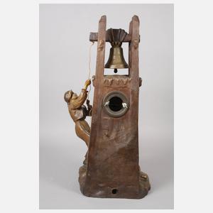 Goldscheider Wien, figürliche Salonuhr