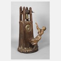 Goldscheider Wien, figürliche Salonuhr111