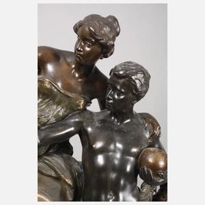 Goldscheider Wien, große Uhr "Historia"