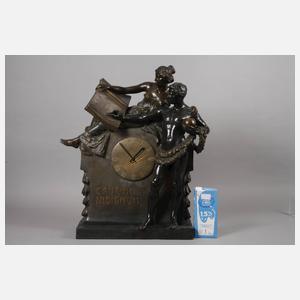 Goldscheider Wien, große Uhr "Historia"