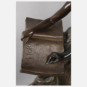 Goldscheider Wien, große Uhr "Historia"