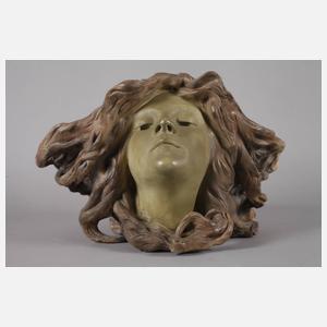 Goldscheider Wien figürliche Jardiniere