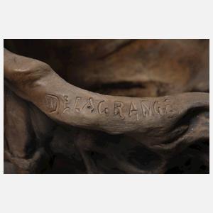 Goldscheider Wien figürliche Jardiniere