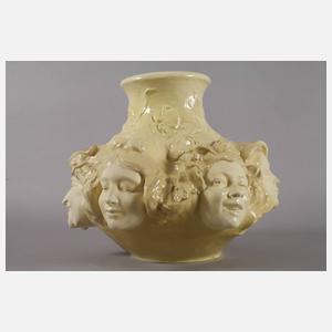 Goldscheider Reliefvase "Masques"