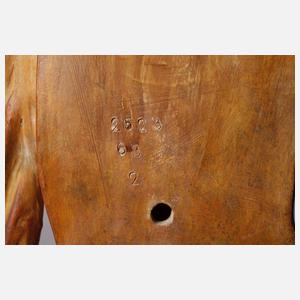 Goldscheider Wien figürliches Uhrengehäuse