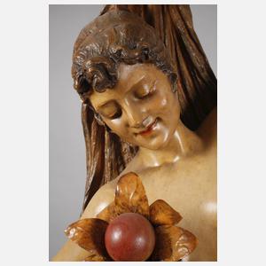 Italien übergroße Salonlampe als Schleiertänzerin