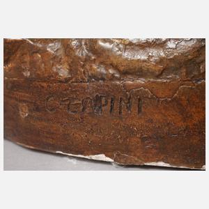 Italien übergroße Salonlampe als Schleiertänzerin