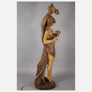 Italien übergroße Salonlampe als Schleiertänzerin