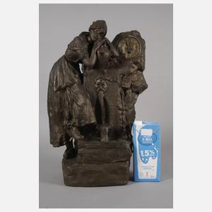 Italien Salonuhr Jugendstil