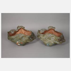 Spanien Paar figürliche Jardinieren