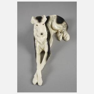 Goldscheider Wien "Liegender Barsoi"