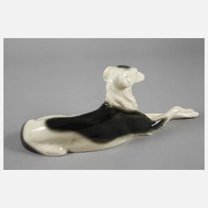 Goldscheider Wien "Liegender Barsoi"