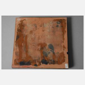 Tonwerke Kandern Fliese "Kleeblatt"