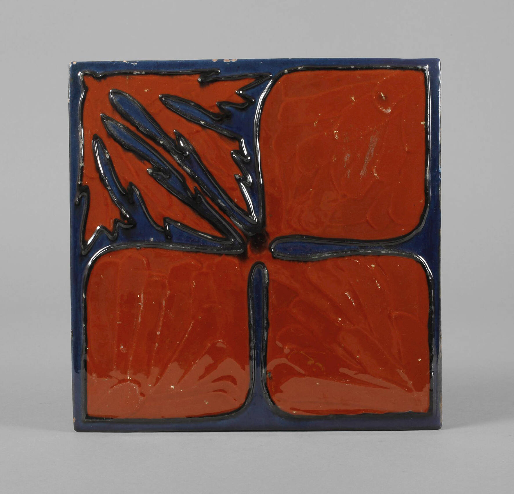 Tonwerke Kandern Fliese "Kleeblatt"