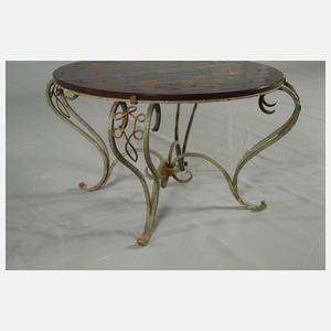 R. Fleury, Tisch mit Glasplatte