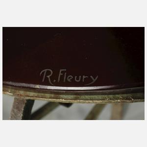 R. Fleury, Tisch mit Glasplatte