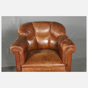 Paar Clubsessel Leder