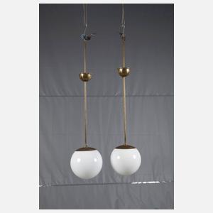 Paar Kugellampen Art déco