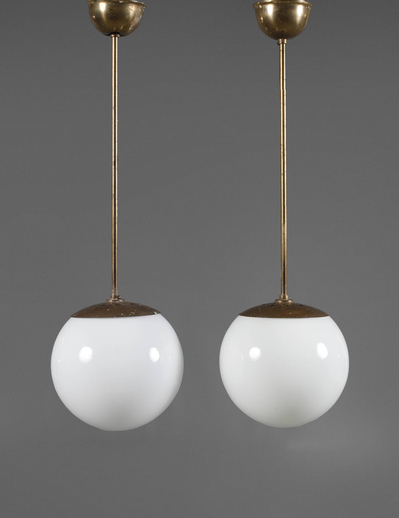 Paar Kugellampen Art déco