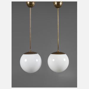 Paar Kugellampen Art déco