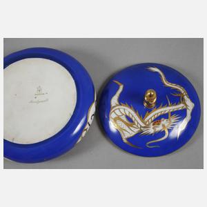 Fraureuth Deckeldose mit Drachenmotiv