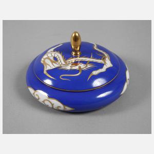 Fraureuth Deckeldose mit Drachenmotiv