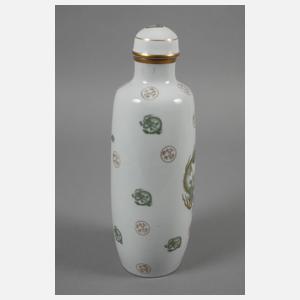 Fraureuth Deckelvase mit Drachendekor