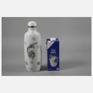 Fraureuth Deckelvase mit Drachendekor