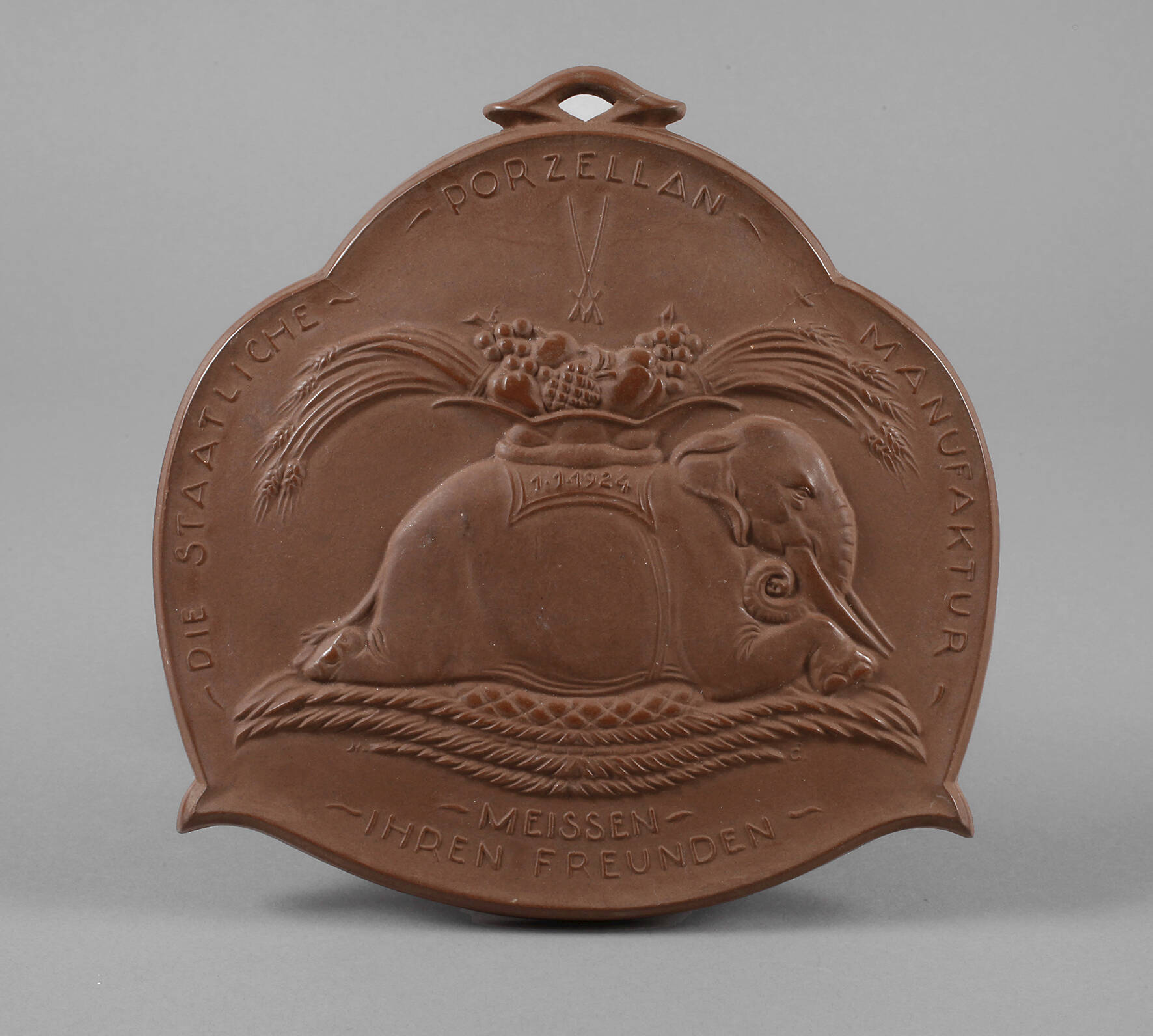 Meissen Jahresplakette 1924