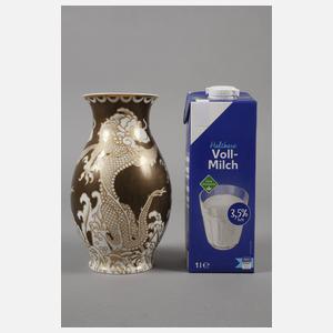 Rosenthal Vase mit Drachenmotiv