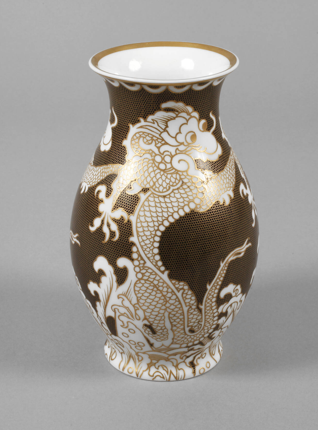Rosenthal Vase mit Drachenmotiv