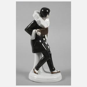 Schierholz Plaue "Pierrot mit Ziehharmonika"