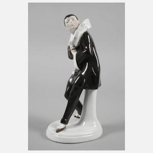 Schierholz Plaue "Pierrot mit Ziehharmonika"