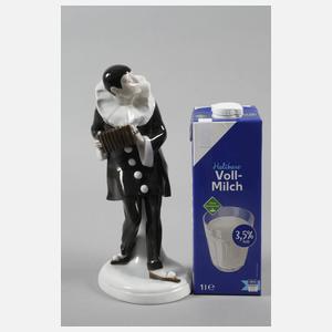 Schierholz Plaue "Pierrot mit Ziehharmonika"