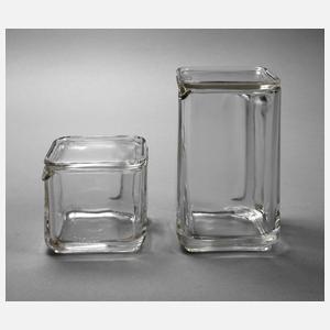 Wilhelm Wagenfeld, zwei Teile Kubusgeschirr