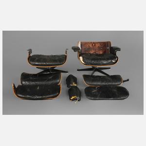 Charles und Ray Eames, zwei Lounge Chairs