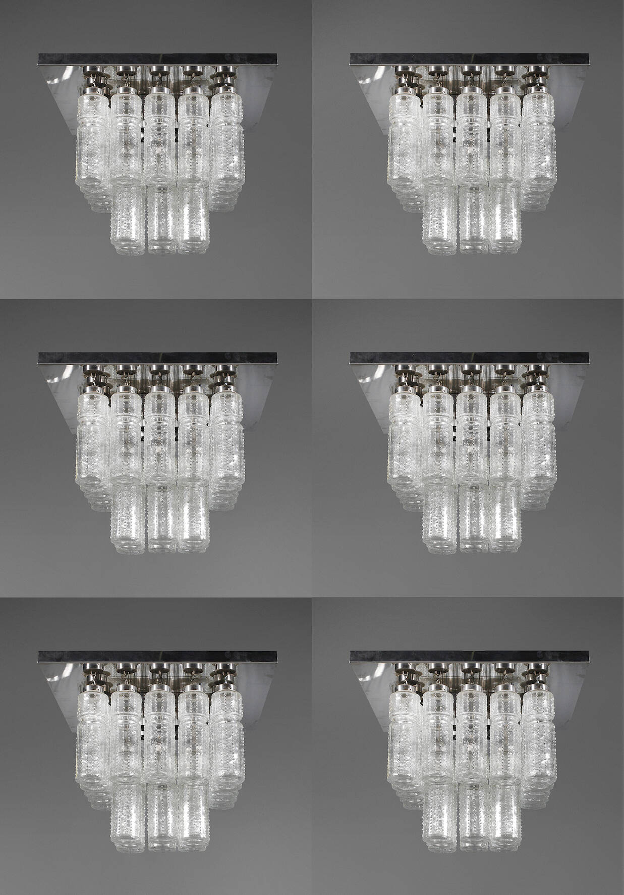 Sechs Deckenlampen Design