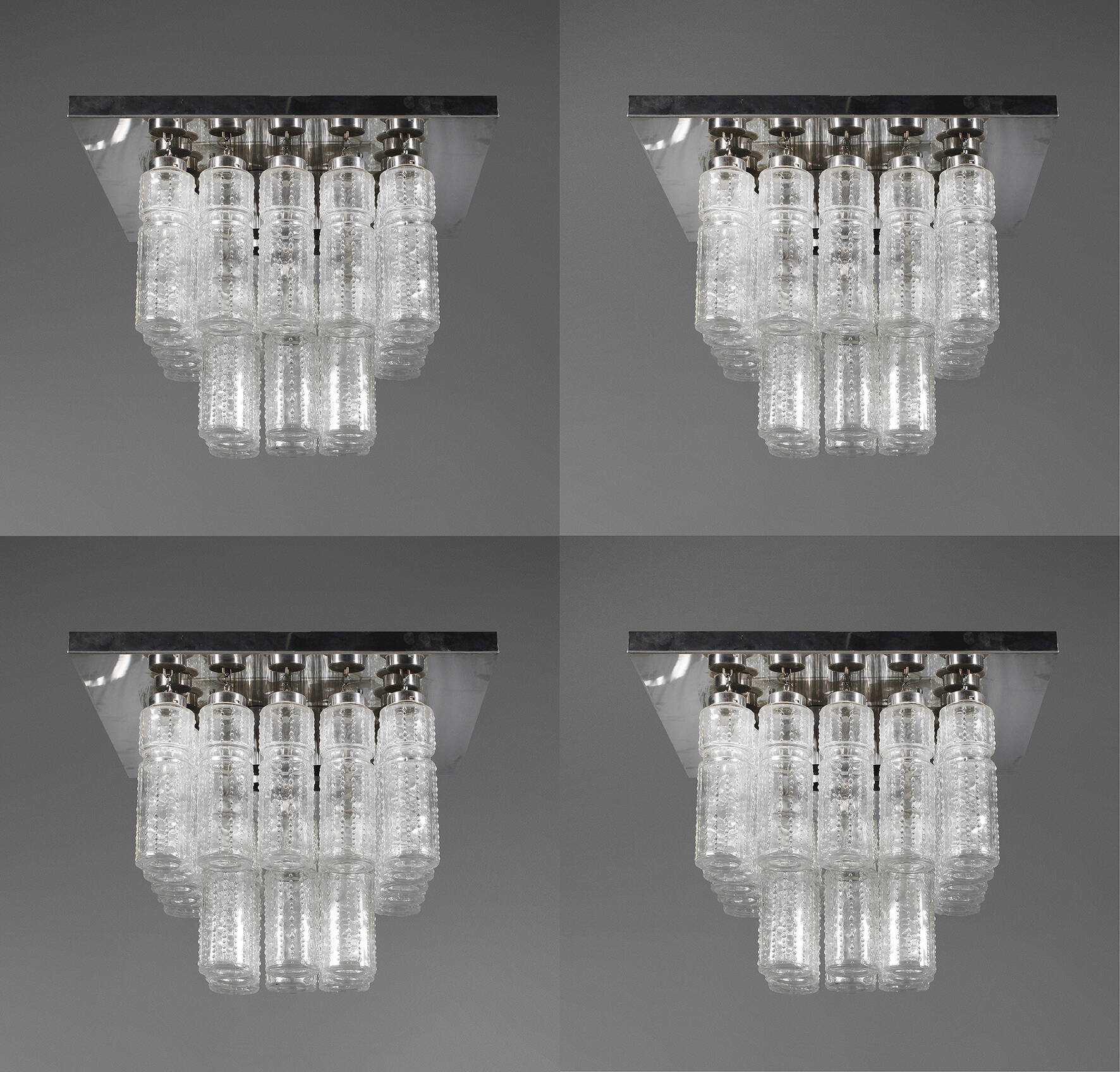 Vier Deckenlampen Design