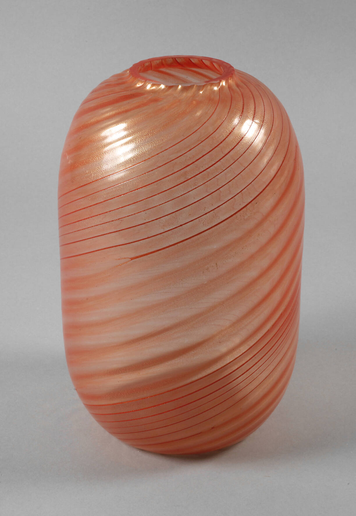 Große Rippenvase Murano