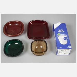 Vier Muranoschälchen