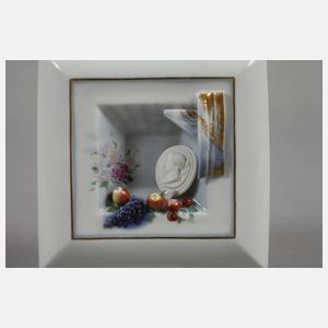 Meissen kleines Reliefbild Stillleben