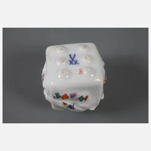 Meissen Harlekin im Würfel