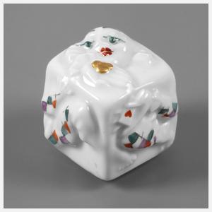Meissen Harlekin im Würfel
